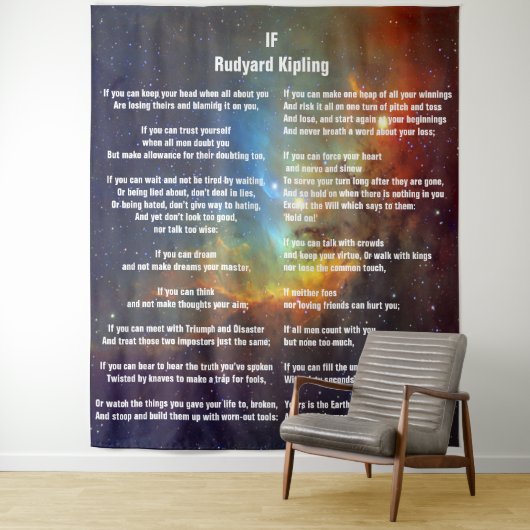 Indien door Rudyard Kipling Wandkleed (In situ)