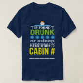 indien drink of in slaap aangetroffen, gelieve ter t-shirt (Design voorkant)