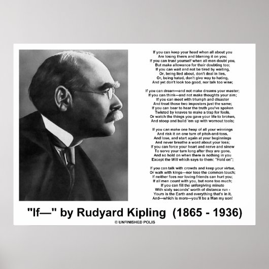 Indien gedicht door Rudyard Kipling (Afbeelding vo Poster (Voorkant)