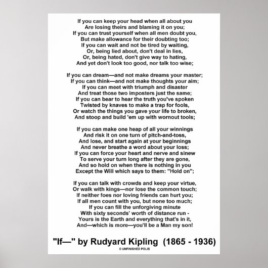 Indien gedicht door Rudyard Kipling (geen Afbeeldi Poster (Voorkant)