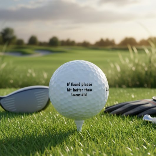 Indien gevonden, bedankt voor beter dan naam deed  golfballen