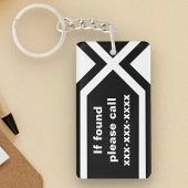 Indien gevonden, bel dan sleutelhanger