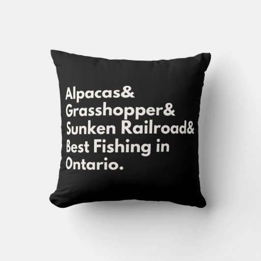 Indien gevonden, ga dan terug naar Rice Lake Kussen (Voorkant)