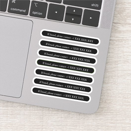 Indien gevonden, neem dan contact op met x6 Sticke Sticker (Detail)