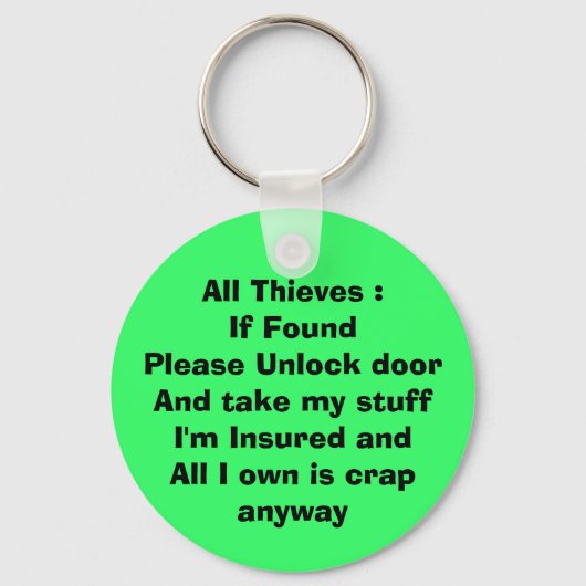 Indien gevonden Sleutelhanger (Voorkant)