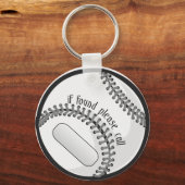 indien gevonden, sleutelketen sleutelhanger (Voorkant)