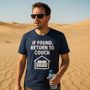 Indien gevonden, terug naar de bank t-shirt