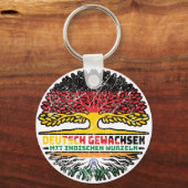 Indien Indisch Deutsch Deutschland Baum Wurzel Sleutelhanger (Achterkant)