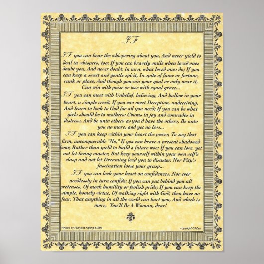 INDIEN PAPIEREND gedicht voor jonge vrouwen en mei Poster (Voorkant)