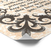 INDIEN PAPIEREND gedicht voor jonge vrouwen en mei Poster (Hoek)