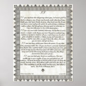 INDIEN PAPIEREND gedicht voor jonge vrouwen en mei Poster (Voorkant)