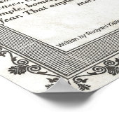 INDIEN PAPIEREND gedicht voor jonge vrouwen en mei Poster (Hoek)