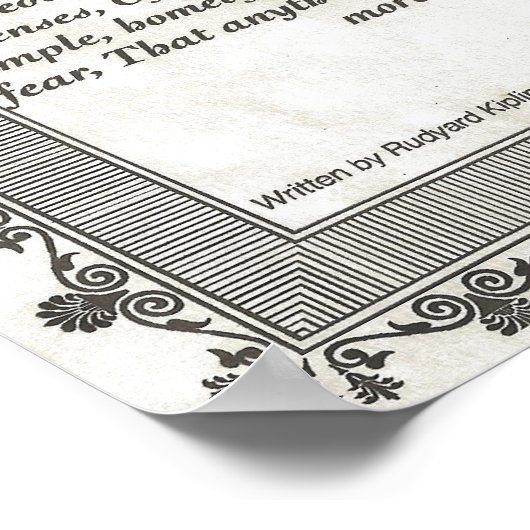 INDIEN PAPIEREND gedicht voor jonge vrouwen en mei Poster (Hoek)