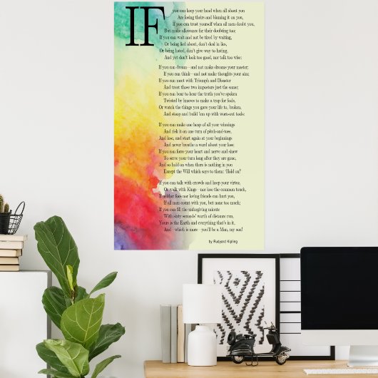 INDIEN - RUDYARD KIPLING POSTER (Thuiskantoor)