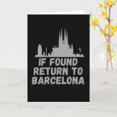 Indien terugkeren naar Barcelona - Spaans Catalaan Kaart (Gele Bloem)