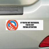 INDIEN U NIET VERTRAGD IS - BETAALT U GEEN AANDACH BUMPERSTICKER (Op auto)