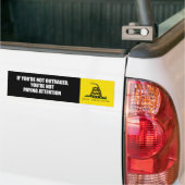 INDIEN U NIET VERTRAGD IS - BETAALT U GEEN AANDACH BUMPERSTICKER (Op Truck)