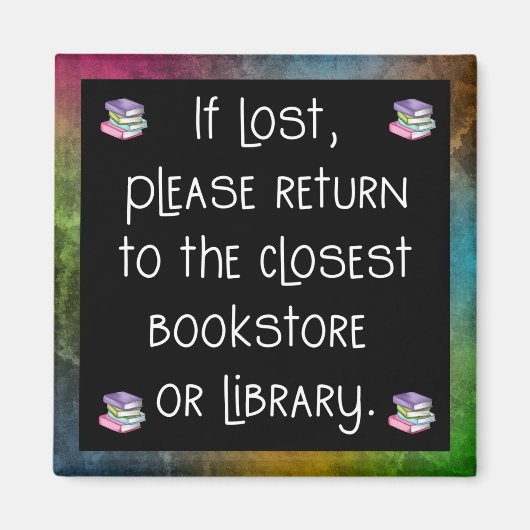 Indien verloren gelieve Magnet terug te keren (Voorkant)