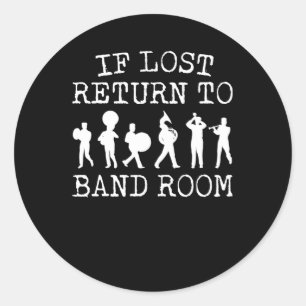 Indien verloren Return Band Room Marching Band Ronde Sticker