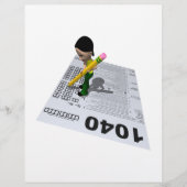 Indienen van belastingen flyer (Voorkant)