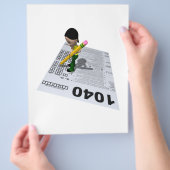 Indienen van belastingen flyer (Hand)