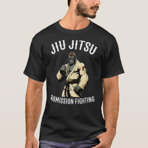 Indiening Gorilla Brazililian Jiu Jitsu MMA Grappl T-shirt