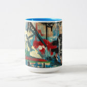indiening: graffiti Two-Tone koffiekoffie-mok Tweekleurige Koffiemok (Center)