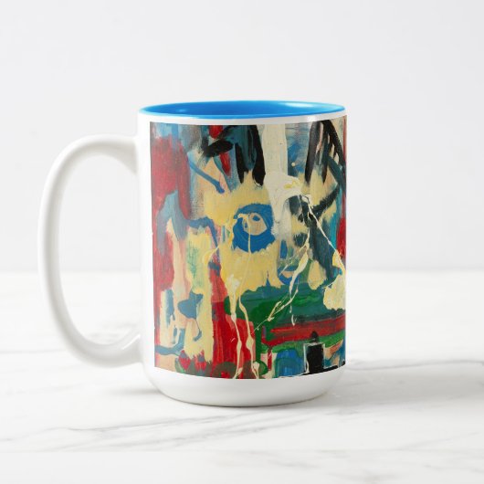 indiening: graffiti Two-Tone koffiekoffie-mok Tweekleurige Koffiemok (Links)