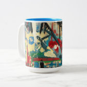 indiening: graffiti Two-Tone koffiekoffie-mok Tweekleurige Koffiemok (Voorkant links)