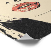 Indiening is haar manier van leven, mooie blonde poster (Hoek)