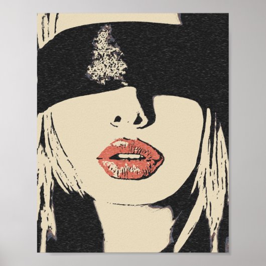 Indiening is haar manier van leven, mooie blonde poster (Voorkant)