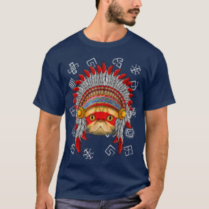 Indiër Eotic Shorthair Native American Indian T-shirt