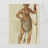 Indiër in lichaamshouding briefkaart (Voorkant)