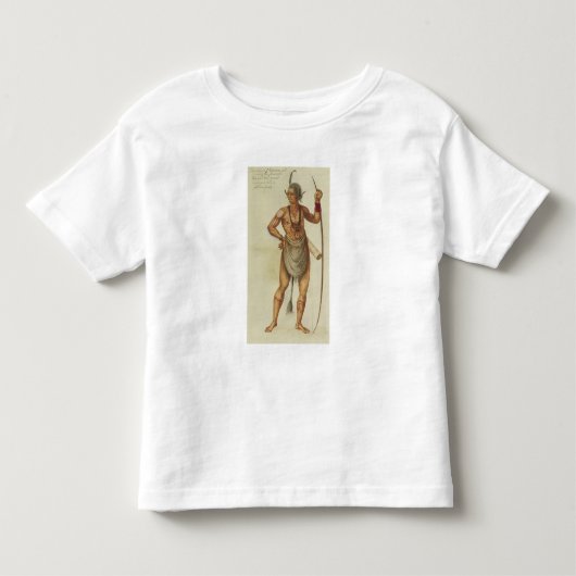 Indiër in lichaamshouding kinder shirts (Voorkant)