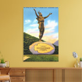 Indiër op het tracé in het Uitzicht Mohawk Park Canvas Afdruk (Insitu (Woonkamer))