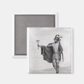 Indiër van de Natie van Kaskaskia Magneet (Voorkant / Achterkant)