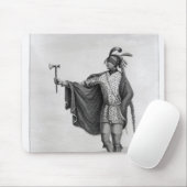 Indiër van de Natie van Kaskaskia Muismat (Met muis)