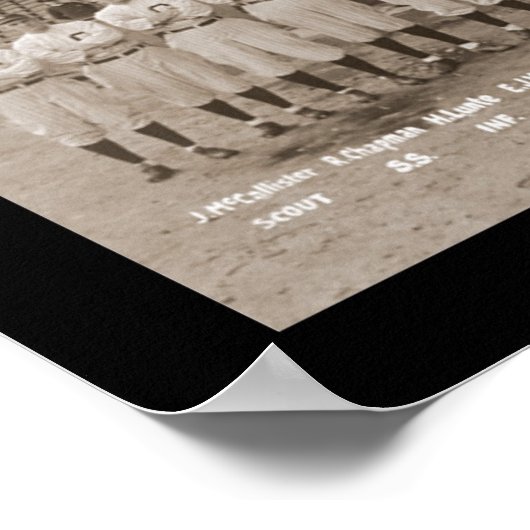 Indiërs Baseball Foto 1920 Poster (Hoek)