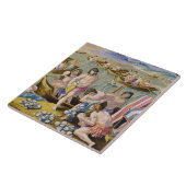 Indiërs duiken voor parels, bord 93 uit 'Venatie' Tegeltje (Zijkant)