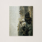 Indiërs jagen op de Bison, bord 31 uit deel 2 Legpuzzel (Verticaal)