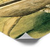 Indiërs maken een Dugout Canoe Poster (Hoek)