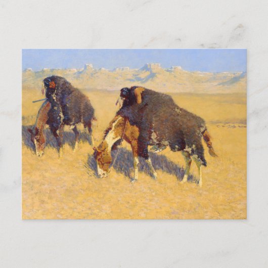 Indiërs Simuleren Buffalo Briefkaart (Voorkant)