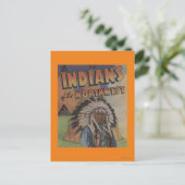 Indiërs van het noordwesten - Indische chef & thee Briefkaart (Staand voorkant)