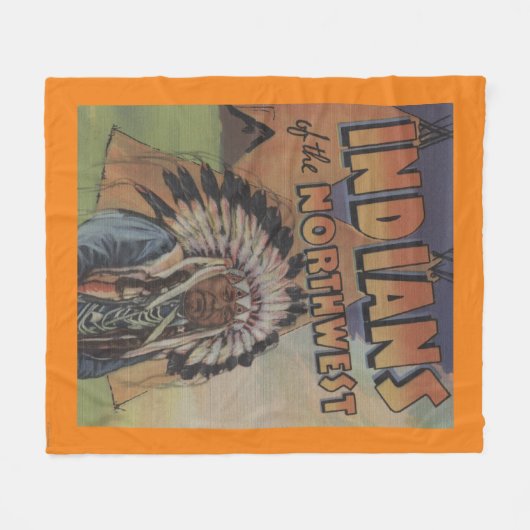 Indiërs van het noordwesten - Indische chef & thee Fleece Deken (Voorkant (Horizontaal))