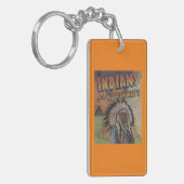 Indiërs van het noordwesten - Indische chef & thee Sleutelhanger (Voorkant Links)