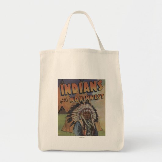 Indiërs van het noordwesten - Indische chef & thee Tote Bag (Voorkant)