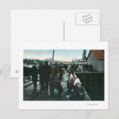 Indiërs verkopen Curios in Yakital, Yukon Briefkaart (Voorkant / Achterkant)