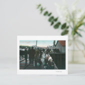 Indiërs verkopen Curios in Yakital, Yukon Briefkaart (Staand voorkant)