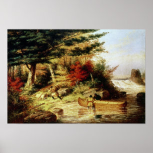 Indiërs vervoeren bont door Canada Poster