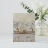 Indiërs Vist Briefkaart (Staand voorkant)